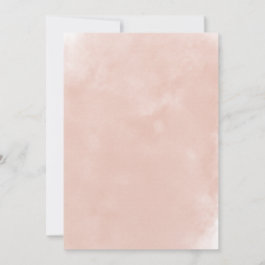 Burgund & Blush Wasserfarbe Elegantes Brautparty Einladung (Rückseite)