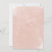 Burgund & Blush Wasserfarben Elegantes Quinceanera Einladung (Rückseite)