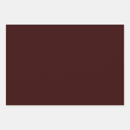 Burgund & Blüte Geschenkpapier Set (Vorderseite 3)