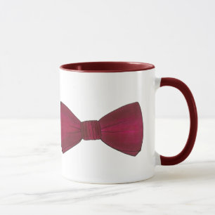 Burgund Bow Krawatte Hochzeit Prom Bachelor Party  Tasse