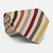 Burgund, braun, Senf, Rostdiagonal gestreift Krawatte (Gerollt)
