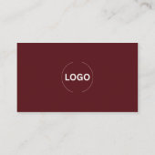 Burgund Café Geschäftskarten QR-Code-Design Visitenkarte (Rückseite)