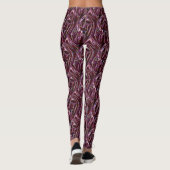 Burgund Chrom Leggings (Rückseite)