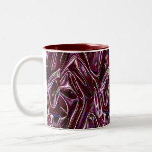 Burgund Chrom Zweifarbige Tasse