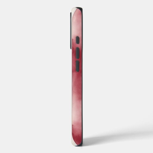 Burgund Cream Streifen Case-Mate iPhone Hülle (Rückseite / Links)