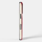 Burgund Cream Streifen Case-Mate iPhone Hülle (Rückseite / Rechts)