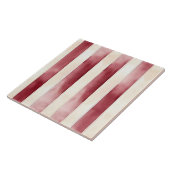 Burgund Cream Streifen Fliese (Seite)