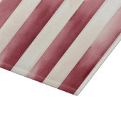 Burgund Cream Streifen Schneidebrett (Ecke)