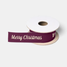 Burgund Creme Elegantes Schriftzug Weihnachten