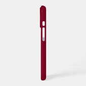Burgund Custom Monogramm iPhone 16 Hülle (Linke Seite)