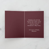 Burgund das beste richtige Stück meines Lebens Val Karte (Innenseite)