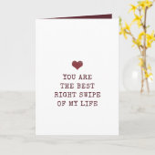 Burgund das beste richtige Stück meines Lebens Val Karte (Gelbe Blume)