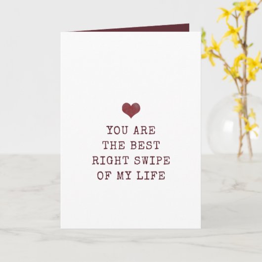 Burgund das beste richtige Stück meines Lebens Val Karte (Gelbe Blume)