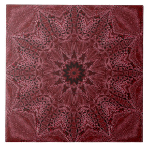 Burgund Decorative Keramik Tile Fliese