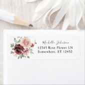 Burgund & Dusty Blush Pink 5Rücksendeadresse (Insitu)