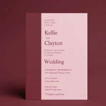 Burgund-Elegante Moderne Hochzeit