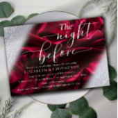 Burgund Elegante The Night Before Probe Dinner Einladung