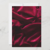 Burgund Elegantes Foto Feierlichkeiten zum Leben Einladung (Rückseite)