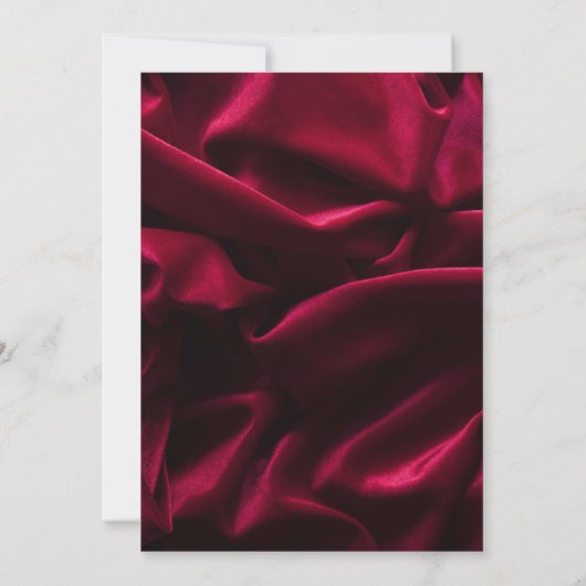 Burgund Elegantes Foto Feierlichkeiten zum Leben Einladung (Rückseite)