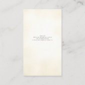 Burgund & Elfenbeinküste Elegante Begleitkarte (Rückseite)