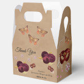 Burgund Englisch Rose, Quinceañera Masquerade Geschenkschachtel (Offen)