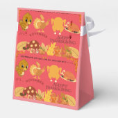 Burgund - Erntedank Zelt Boxen Geschenkschachtel (Rückseite)