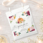 Burgund Fall Blumenkürbis Geschenktütchen (Ausgeschnitten)