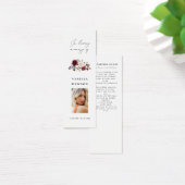 Burgund-Feier zum Lesezeichen des Lebens (Schreibtisch)