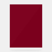 Burgund (feste Farbe) Acrylschild (Vorderseite)