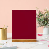 Burgund (feste Farbe) Acrylschild (Hochzeit)