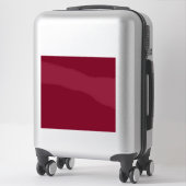 Burgund (feste Farbe) Aufkleber (Koffer)