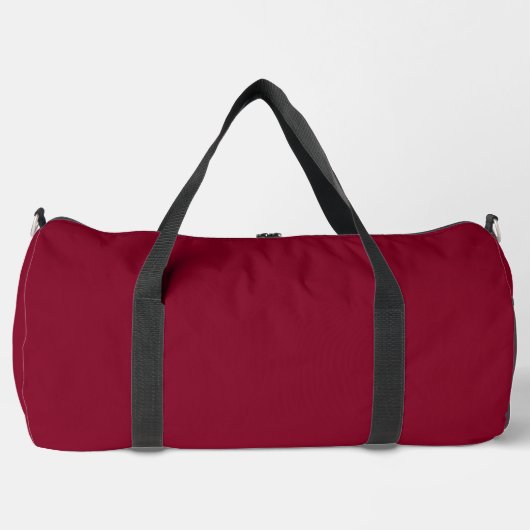 Burgund (feste Farbe) Duffle Bag (Vorderseite)
