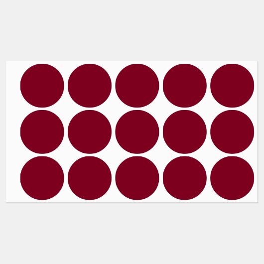 Burgund (feste Farbe) Etiketten (Blatt)