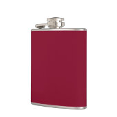 Burgund (feste Farbe) Flachmann (Links)