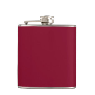 Burgund (feste Farbe) Flachmann