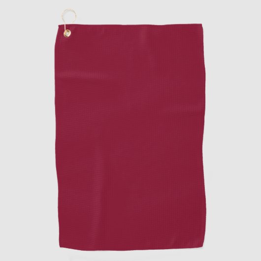 Burgund (feste Farbe) Golfhandtuch (Vorderseite)