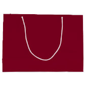 Burgund (feste Farbe) Große Geschenktüte (Rückseite)