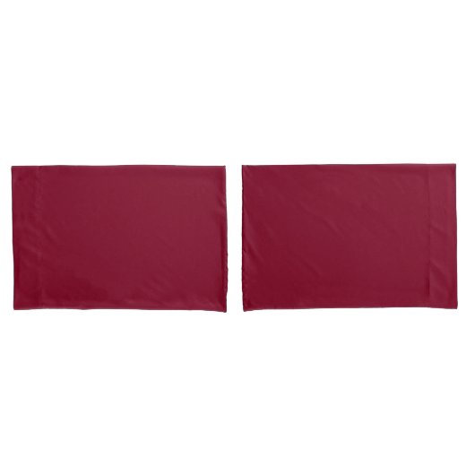 Burgund (feste Farbe) Kissenbezug (Vorderseite-Set)