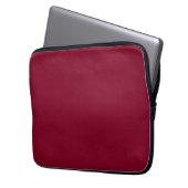 Burgund (feste Farbe) Laptopschutzhülle (Vorderseite Links)