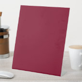 Burgund (feste Farbe) Sockelschild (In Situ)