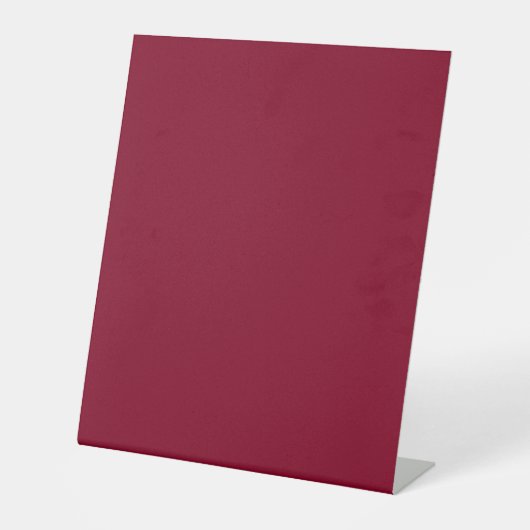 Burgund (feste Farbe) Sockelschild (Vorderseite)