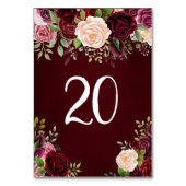 Burgund, Flora Tischnummer (Rückseite)