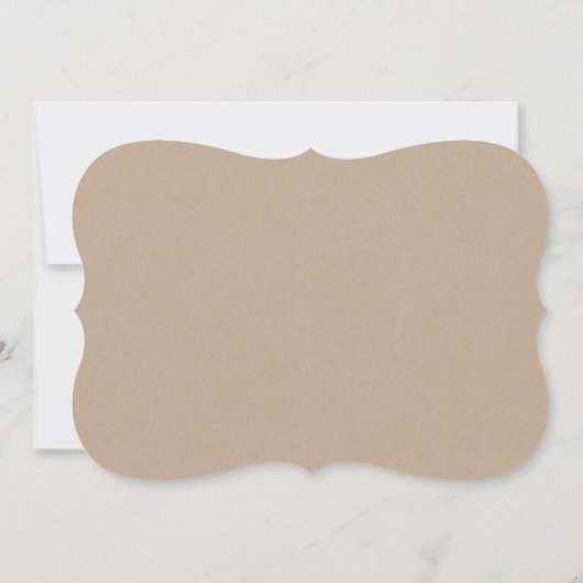 Burgund Floral Elopement Empfang Kraft lädt ein Einladung (Rückseite)