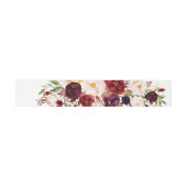 Burgund Floral Wedding Einladung Bly Band (Flach)