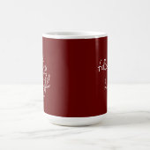 Burgund folgen Sie Ihrem HeArt-Tee Kaffeetasse (Mittel)