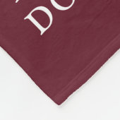 Burgund Foto 2025 Abschluss Fleecedecke (Ecke)