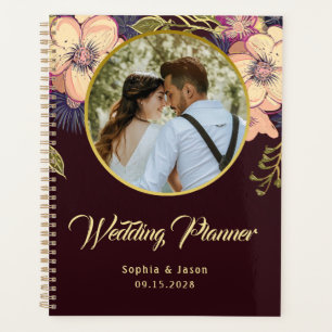 Burgund Foto Hochzeitsplaner Planer