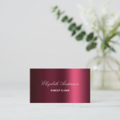 Burgund-Foto-Logo Visitenkarte (Stehend Vorderseite)