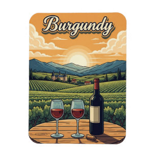 Burgund Frankreich Reise Magnet