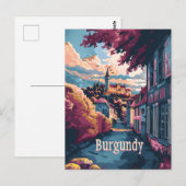 Burgund Frankreich Vintag Postkarte (Vorne/Hinten)